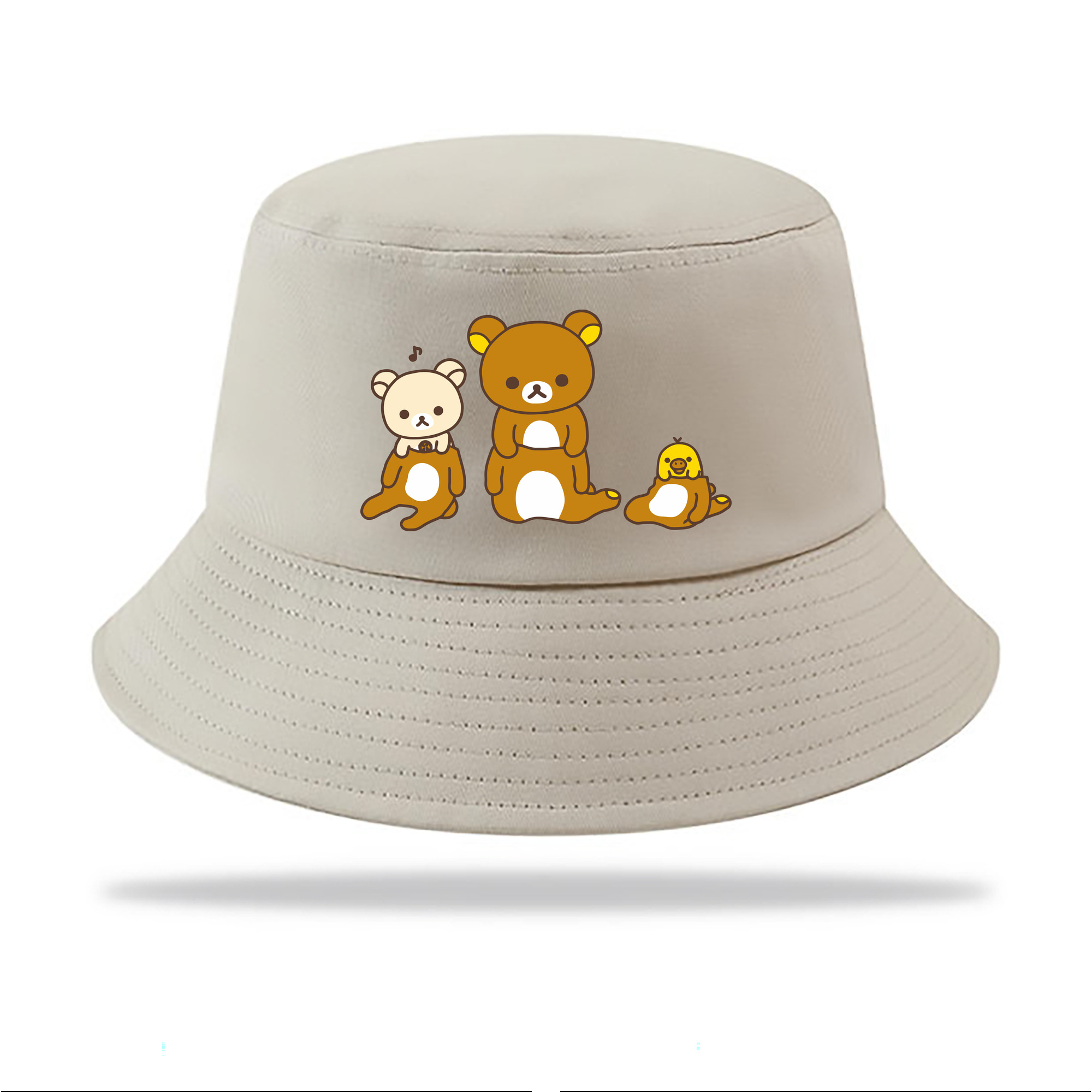 （画像用） リラックマ リラックマ キイロイトリ Rilakkuma Korilakkuma Kiiroitori アウトドア日除けバケットハット